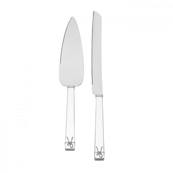 Wedgwood Vera Wang Cake Knife & Server - Love Knots - Stainless
